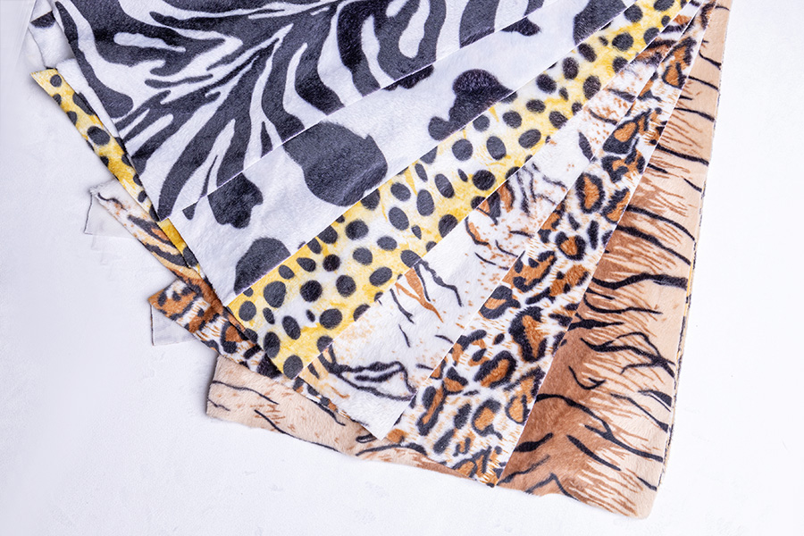 Polyester printed velboa 